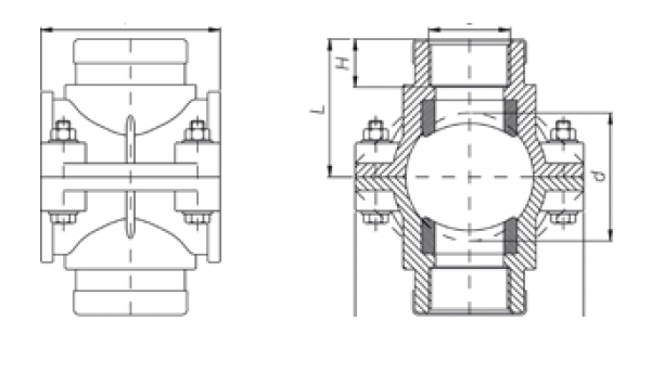 PP 25 x ½" Doppel - Anbohrschelle IG mit Verstärkung blau | PN16